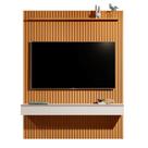Home Suspenso CL 1.84m Ripado Para TV Até 75'' Polegadas Cor Cedro / Off White
