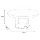 Home Suspenso Cosmo Cinamomo Off White e Mesa de Centro Sky Off White- HB Móveis