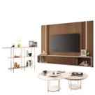 Home Suspenso Empire Castanho Off White e Aparador Infinity e Kit Mesa de Centro Sky Off White- HB Móveis Home Suspenso Empire Castanho Off White e Aparador Infinity e Kit Mesa de Centro Sky Off White- HB Móveis