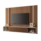 Home Suspenso Empire TV até 85 Polegadas MDF/MDP LED Castanho/Off White G26 - Hb Móveis