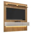 Home Suspenso Frisado Curitiba 180 Cinamomo Off White com Led - Valdemóveis