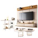 Home Suspenso Galax Cinamomo Off White e Aparador Infinity e Kit Mesa de Centro Sky Off White- HB Móveis Home Suspenso Galax Cinamomo Off White e Aparador Infinity e Kit Mesa de Centro Sky Off White- HB Móveis