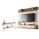 Home Suspenso Galax E Aparador Vivant Castanho Off White - Hb Móveis