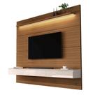 Home Suspenso NT 1.80m Com LED Para TV Até 75'' Polegadas Cor Nogueira / Off White