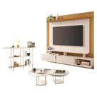 Home Suspenso Zenith Off White Cinamomo com Kit Mesa de Centro Sky e Aparador Infinity Off White - HB Móveis