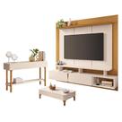 Home Suspenso Zenith Off White Cinamomo com Mesa de Centro Liz e Aparador Fiero Off White - HB Móveis
