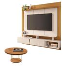 Home Suspenso Zenith Off White Cinamomo com Mesa de Centro Sky Cinamomo - HB Móveis