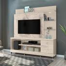 Home Theater Alan para TV de até 55 polegadas COM RODÍZIO - CALACATA / OFF WHITE - Madetec