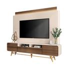 Home Theater Decorativo Majestade c/LED para TV até 85 Polegadas Off White/Castanho G26 - Gran Belo