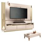 Home Theater Montane Off White Champanhe Com Mesa De Centro Liz Off White - Hb Móveis