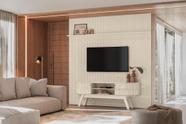 Home Theater New Laguna com Painel Para TV até 75 Polegadas Calacata off White - Madetec