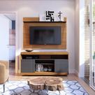 Home Theater Para TV até 55 Pol. Yara Noce Milano/Preto - Colibri Home Theater Para TV até 55 Pol. Yara Noce Milano/Preto - Colibri