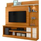 Home Theater Para Tv De 55 C/ 2 Prateleiras E Led Aline Cinamomo/off White
