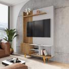 Home TV 55 Polegadas Ilha do Mel Cinamomo Fresado Off-White