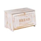 HOMEKOKO Caixa de Pão Vintage de Madeira 39x21x23 cm em Bambu