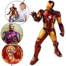 Homem De Ferro Boneco Gigante Vingador Com Som 50cm Marvel