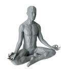 Homem Meditando Decoração 3D Arte Paz Escritório 14x14cm Homem Meditando Decoração 3D Arte Paz Escritório 14x14cm