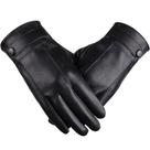 Homens couro inverno quente motocicleta esqui neve snowboard luvas