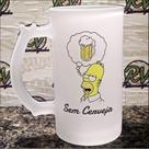 Homer Simpson - com cerveja e sem cerveja - 475 ml Homer Simpson - com cerveja e sem cerveja - 475 ml
