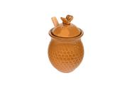 Honey Jar Creative Co-op, pequeno grés amarelo com abelhas