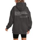 Hoodie Wrenpies Querida pessoa atrás de mim Você é suficiente para mulheres