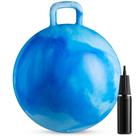 Hopper Ball Bedwina para crianças, bola saltitante de 50 cm com alça azul Hopper Ball Bedwina para crianças, bola saltitante de 50 cm com alça azul