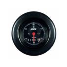Horímetro Fundo Preto E Aro Preto Com Amortecedor E Iluminação 52mm Bivolt Universal - DNI 4502