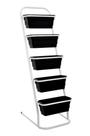 Horta vertical Plante em casa ou apartamento, Jardineira Floreira com 5 vasos de 40 cm Al-260 Horta vertical Plante em casa ou apartamento, Jardineira Floreira com 5 vasos de 40 cm Al-260
