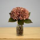 Hortênsia Artificial 8 Unidades Decorativas - Flor com Textura Natural e Caule Flexível - DE3623