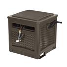 Hose Hideaway Suncast Outdoor Resin Wicker 68m Java
