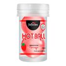 Hot ball bj muito duplo morango 3g