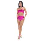 Hot Pants Metalizado Pink Adulto Para Carnaval Abrakadabra Hot Pants Metalizado Pink Adulto Para Carnaval Abrakadabra