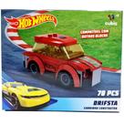 Hot Wheels Blocos de Montar Drifsta - 70 Peças - Cubic