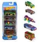 Hot Wheels Cartela de Carrinhos com 5 Mattel - Escolha o Kit