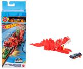 Hot Wheels City Lançador Pista Com Carrinho Dino Ou Tubarão