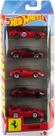 Hot Wheels Conjunto 5 Carros Ferrari Metal 1:64 Mattel JLN12