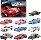Hot Wheels Fast and Furious - Pacote com 10 Carros de Brinquedo HVX27 Hot Wheels Fast and Furious - Pacote com 10 Carros de Brinquedo HVX27