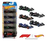 Hot Wheels Formula 1 Pack Com 5 Carrinhos F1 - Mattel