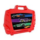 Hot wheels - maleta porta carrinhos - cabe até 15 carrinhos - vermelha