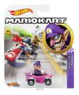 Hot Wheels Mario Kart Waluigi E Carro Badwagon Mattel Gbg25 Rosa