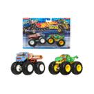 Hot Wheels Monster Trucks Pack 2u Lil' Haulin 64 x Totaled