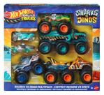 Hot Wheels - Monster Trucks -Tubaroes vs Dinossauros MATTEL