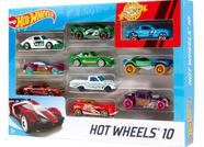 Hot Wheels Pack Carro Pacote Presente Com 10 Carrinhos Hot Wheels Pack Carro Pacote Presente Com 10 Carrinhos