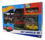 Hot Wheels Pacote Com 10 Carrinhos Sortidos Mattel