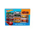 Hot wheels pacote com 10 carros escala 164 sort 54886 t50108