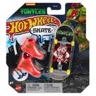 Hot Wheels Skate De Dedo Tartarugas Ninja - Raphael - Mattel HMY18/HVK33 Hot Wheels Skate De Dedo Tartarugas Ninja - Raphael - Mattel HMY18/HVK33