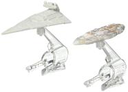Hot Wheels Star Wars - Pacote com 2 Veículos: Star Destroyer vs. Mon Calamari Cruiser