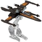 Hot Wheels Star Wars Starfighter - Aeronave Laranja com Asas Abertas