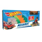 Hot Wheels Tapete com Veículo Megamat Amarelo - T48234