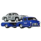 Hot wheels team transport - 70 mercedes 300 sl + '55 mercedes bens bluaus wunder